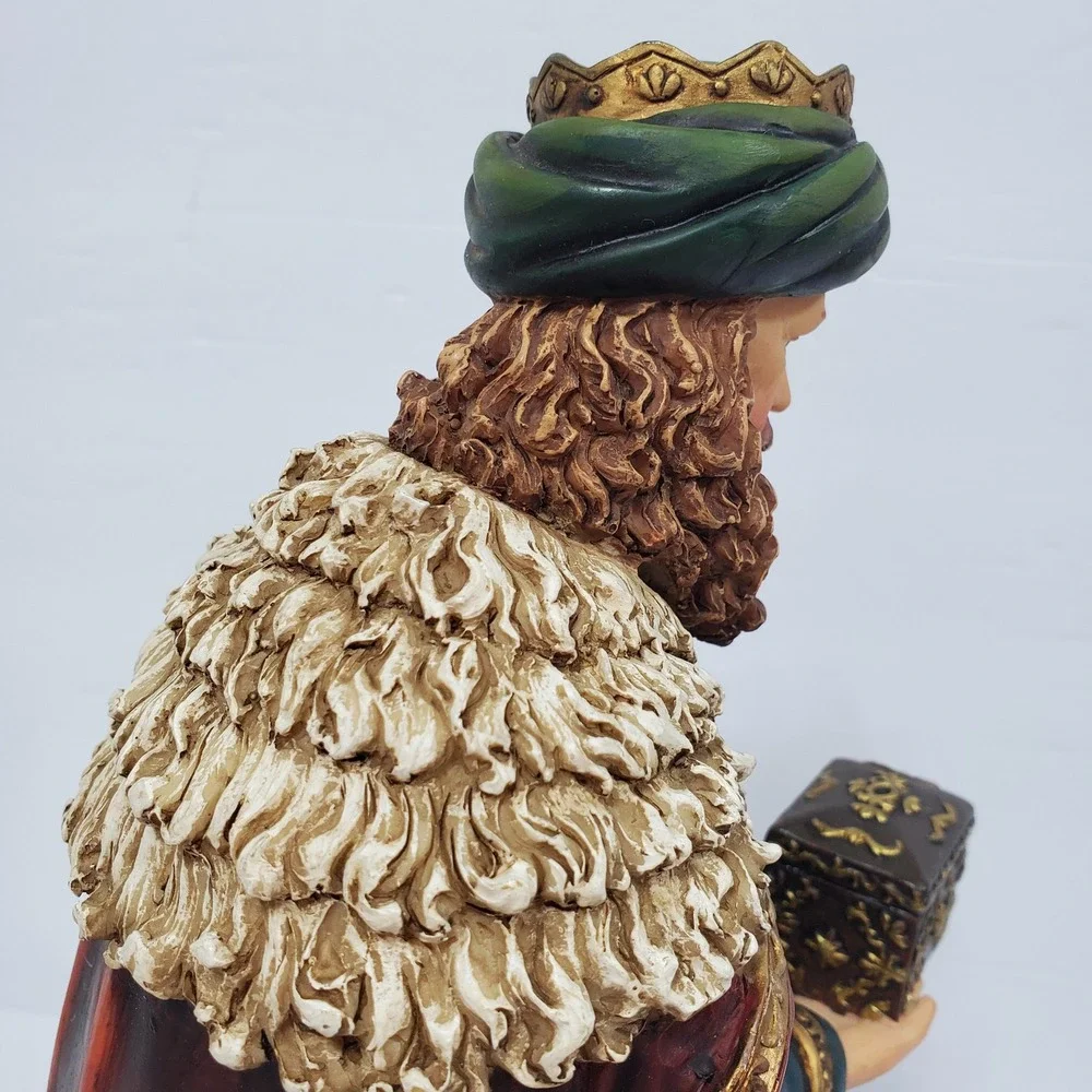 Wise Man Balthazar Figurine Christmas 11.5in Nativity Scene Biblical Christmas